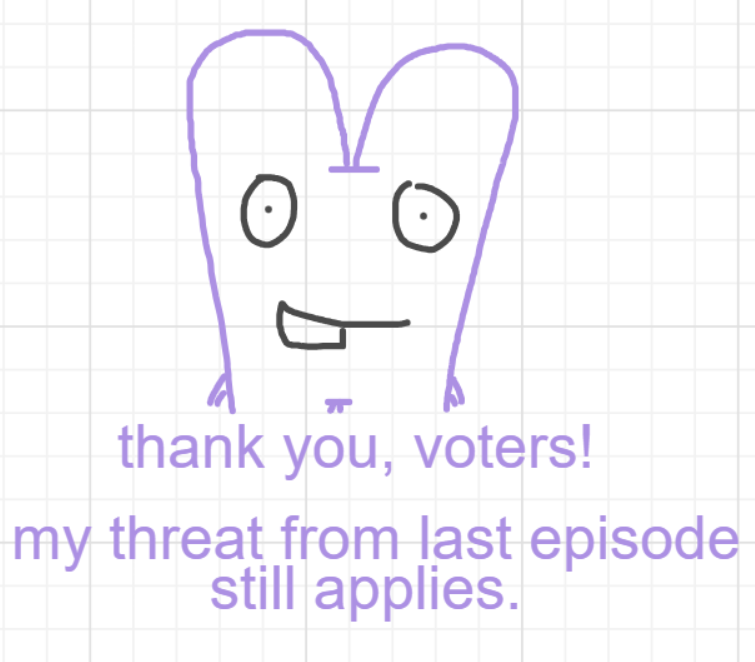 A panel from Running Duos, episode four of the Board Boards object show by Furretwalk/WalkingFurret.